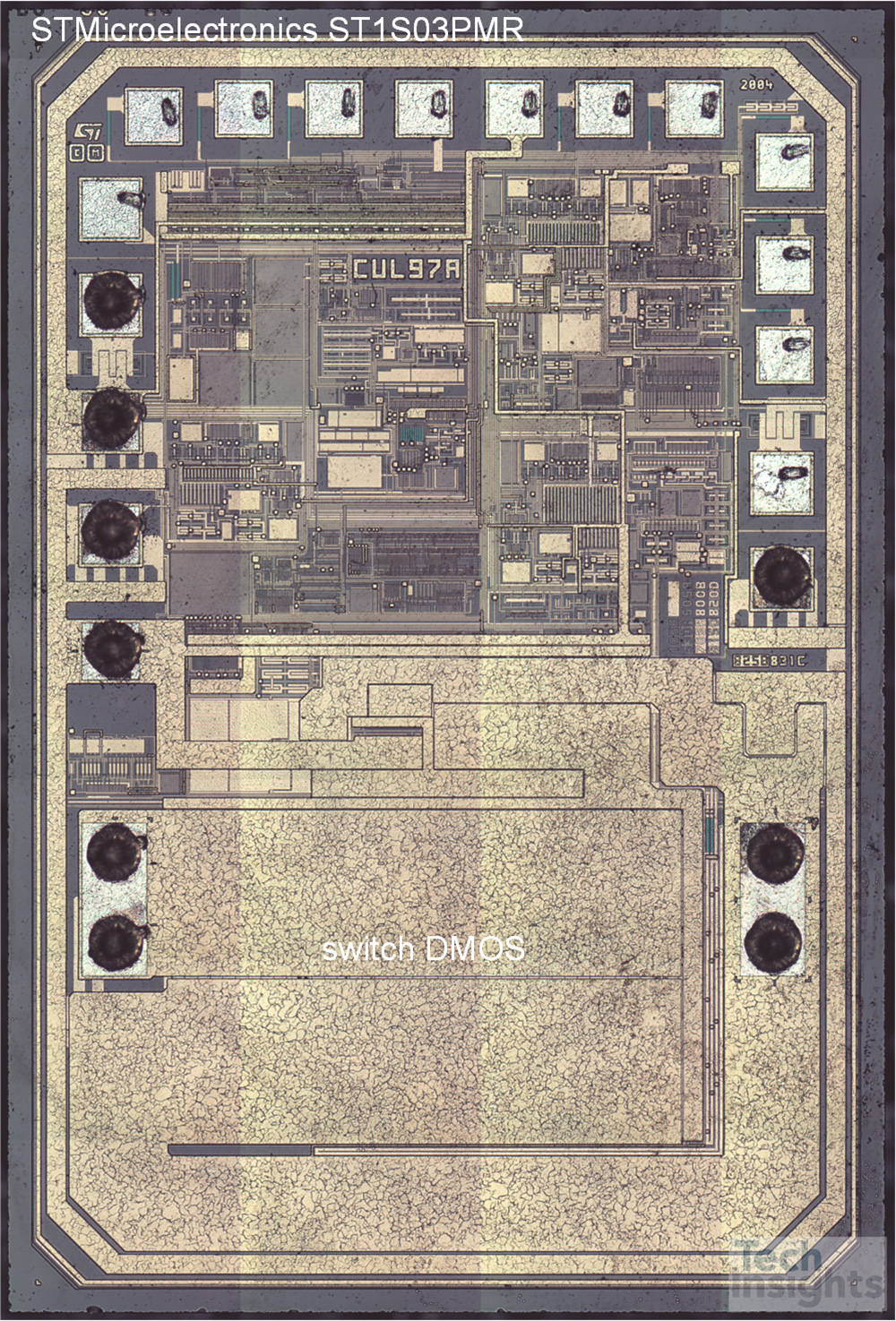 STMicroelectronics ST1S03 BCD6 Process Die Photograph